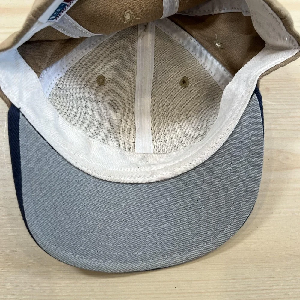 Coors Light New Era Hat Cap Strap Back Mens One Size Beige Navy Duck Corduroy